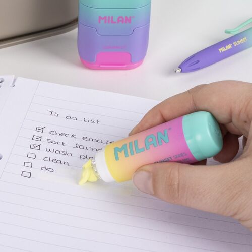 CORRECTOR DE CINTA RECAMBIABLE. SUNSET. MILAN.