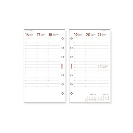 RECAMBIO AGENDA 2026 FINOCAM OPEN 500 R599 SEMANA VISTA VERTICAL