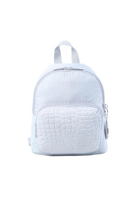 Mochila juvenil gris Micro Chip - Baltra. TOTTO.