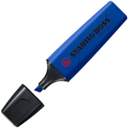 MARCADOR FLUORESCENTE STABILO BOSS 70 AZUL ULTRAMARINO.