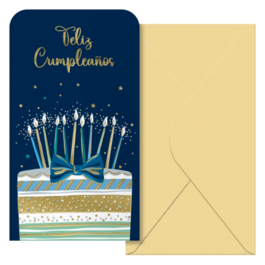 TARJETA DE FELICITACION BILLETERO CUMPLEAÑOS. DOHE.
