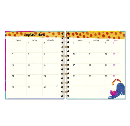 AGENDA 2026 SEMANA VISTA A6 PLANET CATS