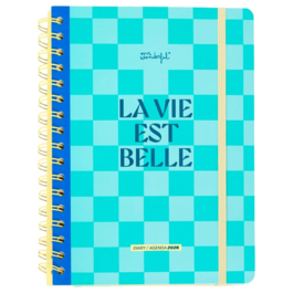 AGENDA 2026 SEMANA VISTA A5. BASIC LA VIE EST BELLE. MR WONDERFUL.
