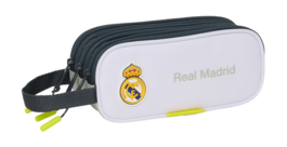 ESTUCHE TRIPLE REAL MADRID. PRODUCTO OFICIAL. SAFTA.