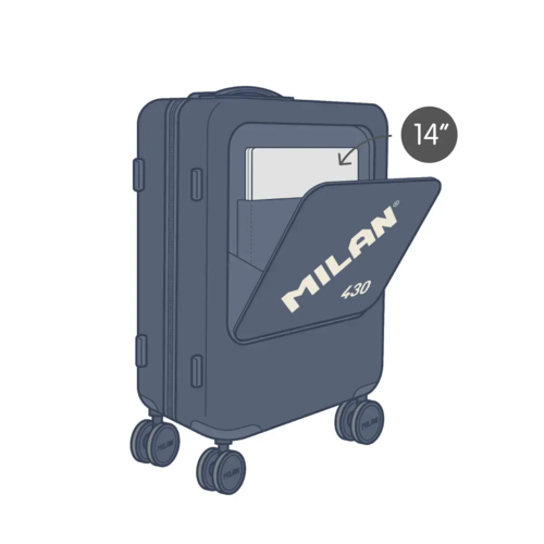 Maleta cabina rígida 55 cm MILAN 430 since 1918