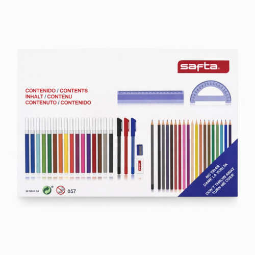 ESTUCHE TRIPLE REAL MADRID. PRODUCTO OFICIAL. SAFTA.