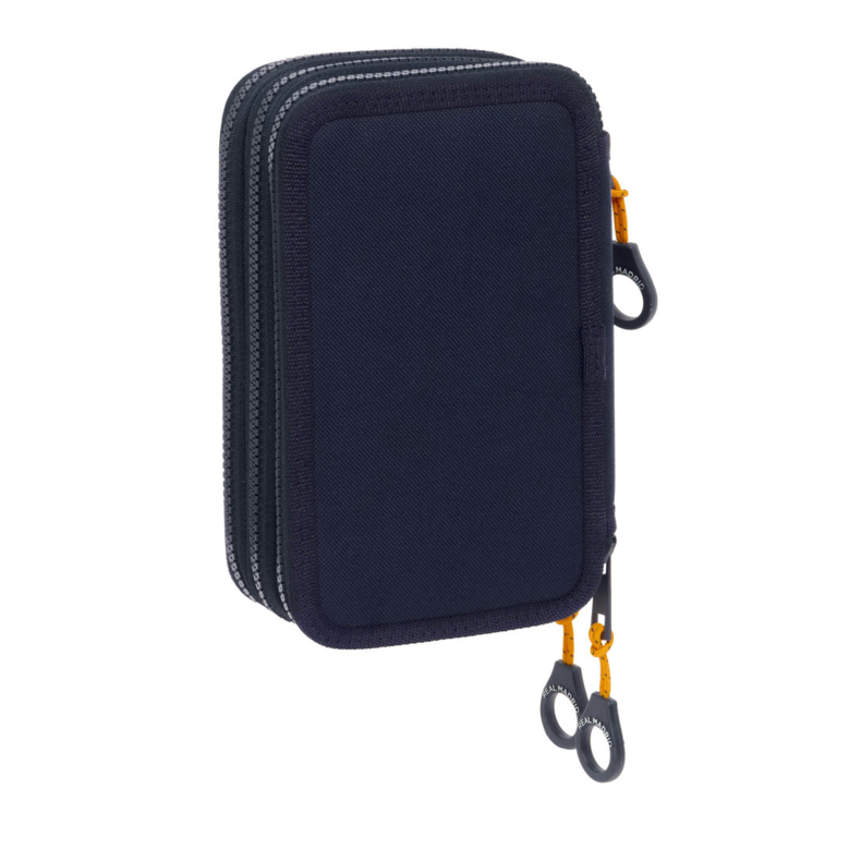 ESTUCHE TRIPLE REAL MADRID. PRODUCTO OFICIAL. SAFTA.