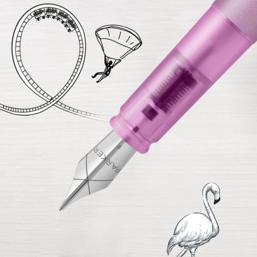 PARKER PLUMA  VECTOR XL M ROSA METALICO.