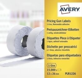 ETIQUETA DE PRECIOS AVERY REM.26x12 BLANCO