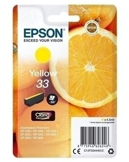 EPSON 33 AMARILLO ORIGINAL