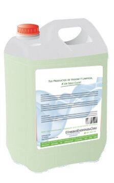 GEL HIDROALCOHOLICO 70% 5L. INCLUYE ENVASE PEQUEÑO CON DOSIFICADOR.