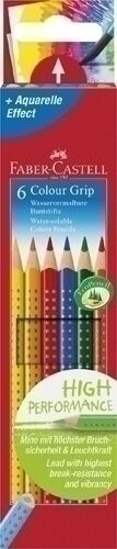 LAPICES ACUARELABLES FABER CASTELL COLOUR GRIP est. 6