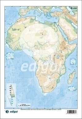 MAPA MUDO AFRICA FISICO