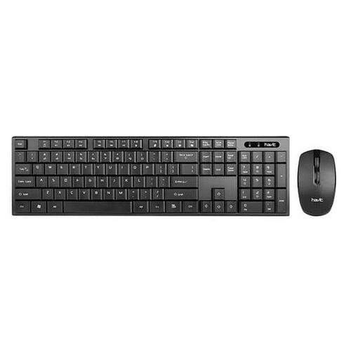 TECLADO MULTIMEDIA PLANO INALÁMBRICO + RATÓN INALÁMBRICO HAVIT