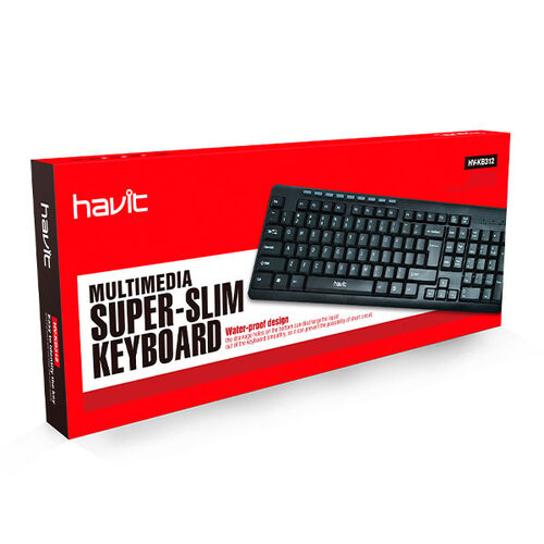 TECLADO MULTIMEDIA PLANO INALÁMBRICO + RATÓN INALÁMBRICO HAVIT