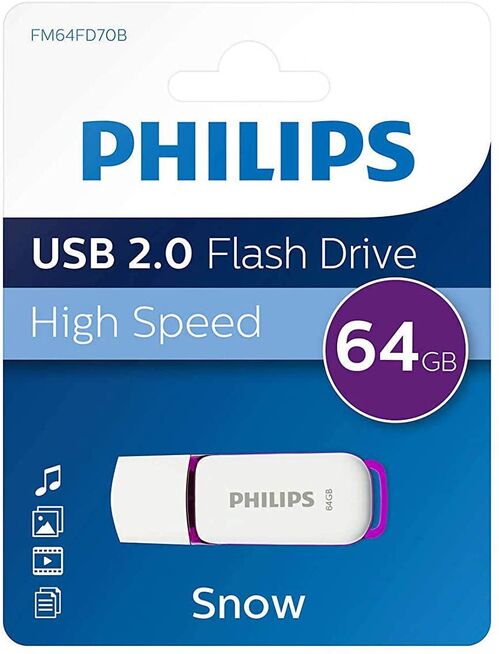 PENDRIVE USB 3.0 PHILIPS  SNOW SERIES 64GB