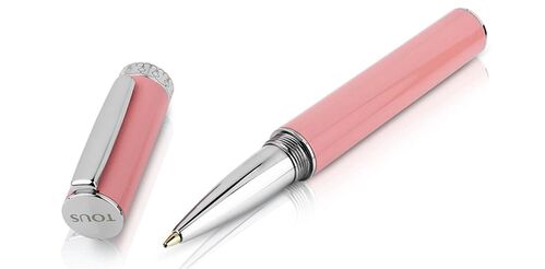Bolgrafo Tous Writing en rosa con cierre rosca