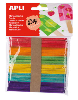 PALOS POLO 114X110 MADERA EN COLORES SURTIDOS 50 UNIDADES