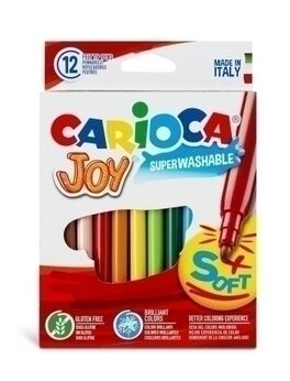 ROTULADORES CARIOCA JOY 12 COLORES LAVABLES
