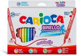 ROTULADOR DOBLE PUNTA CARIOCA BIRELLO CAJA 24