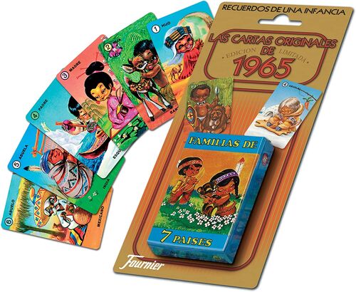 Fournier- Parejas del Mundo Baraja de Cartas Infantil Clásica,