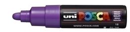 MARCADOR TINTA OPACA NO PERMANENTE UNI POSCA 7,0 (PC-7M) VIOLETA
