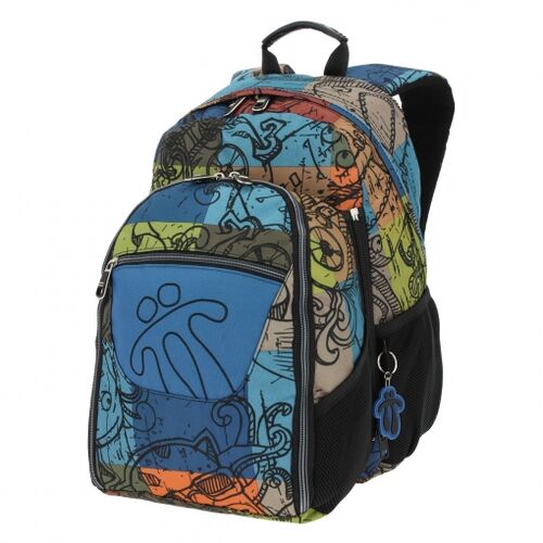 MOCHILA ESCOLAR TOTTO CARTULINA MARRÓN