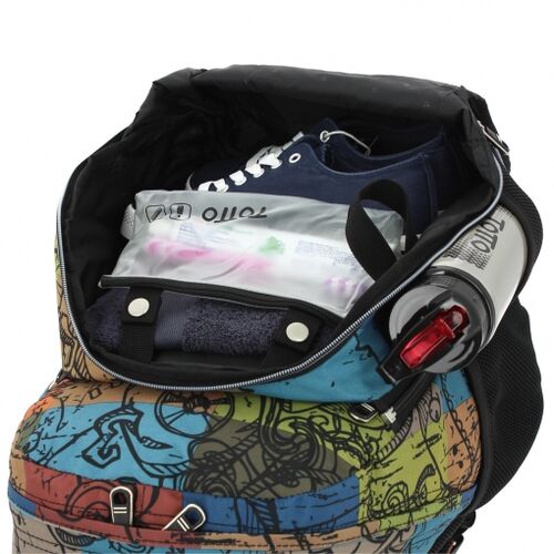 MOCHILA ESCOLAR TOTTO CARTULINA MARRÓN