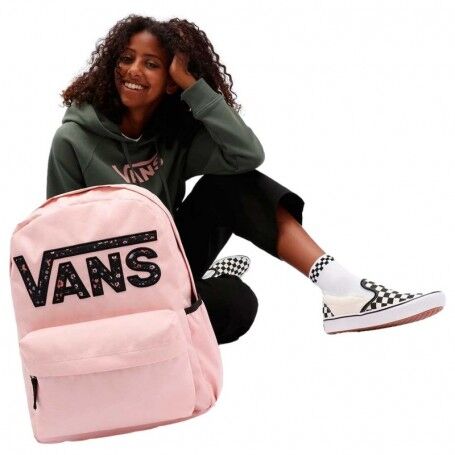 MOCHILA VANS REALM FLYING V Backpack, Rosa, Talla única - COPY PAPELERIAS