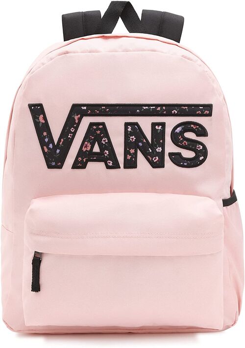 MOCHILA VANS REALM FLYING V Backpack, Polvo Rosa, Talla única