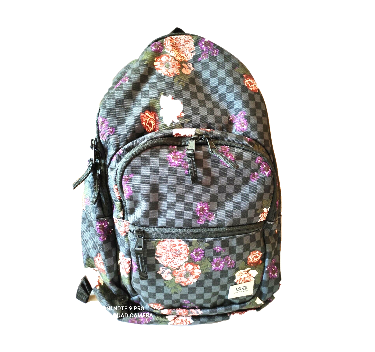 VANS BACKPACK MOTIVEE Casual Floral Negro Gris - PAPELERIAS